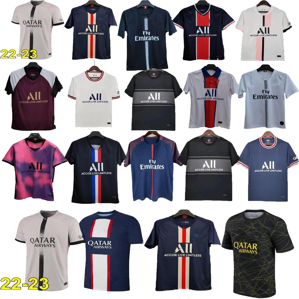 Paris Retro sentiment classic 18 19 20 21various soccer jerseys VERRATTI DI MARIA LAVEZZI DRAXLER CAVANI KIMPEMBE MBAPPE DANI ALVES MATUIDI LUCAS football shirt Men