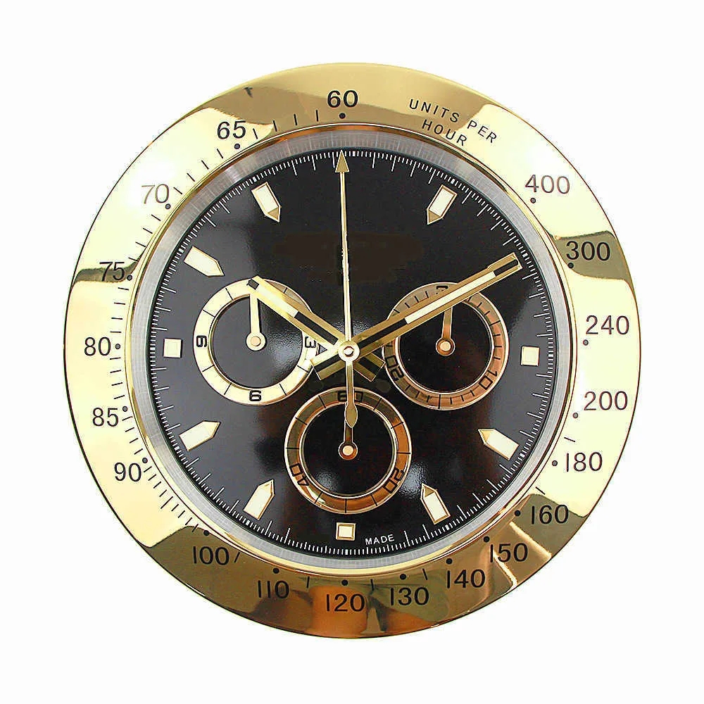 Silent Super Clocks Metal Modern Design Large Wall Watch Home Stainless Steel Luminous Clock The Date Will Work