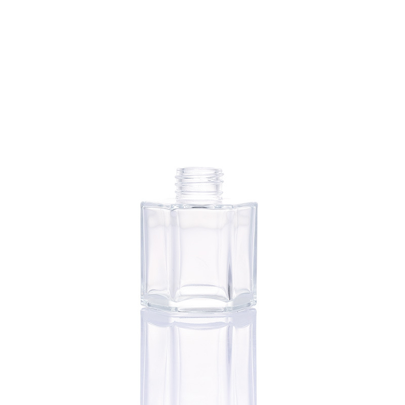50ml Diffuser Bottles Glass Empty Essential Oil Bottle Fragrance Container Transparent Aromatherapy Refillable Bottle