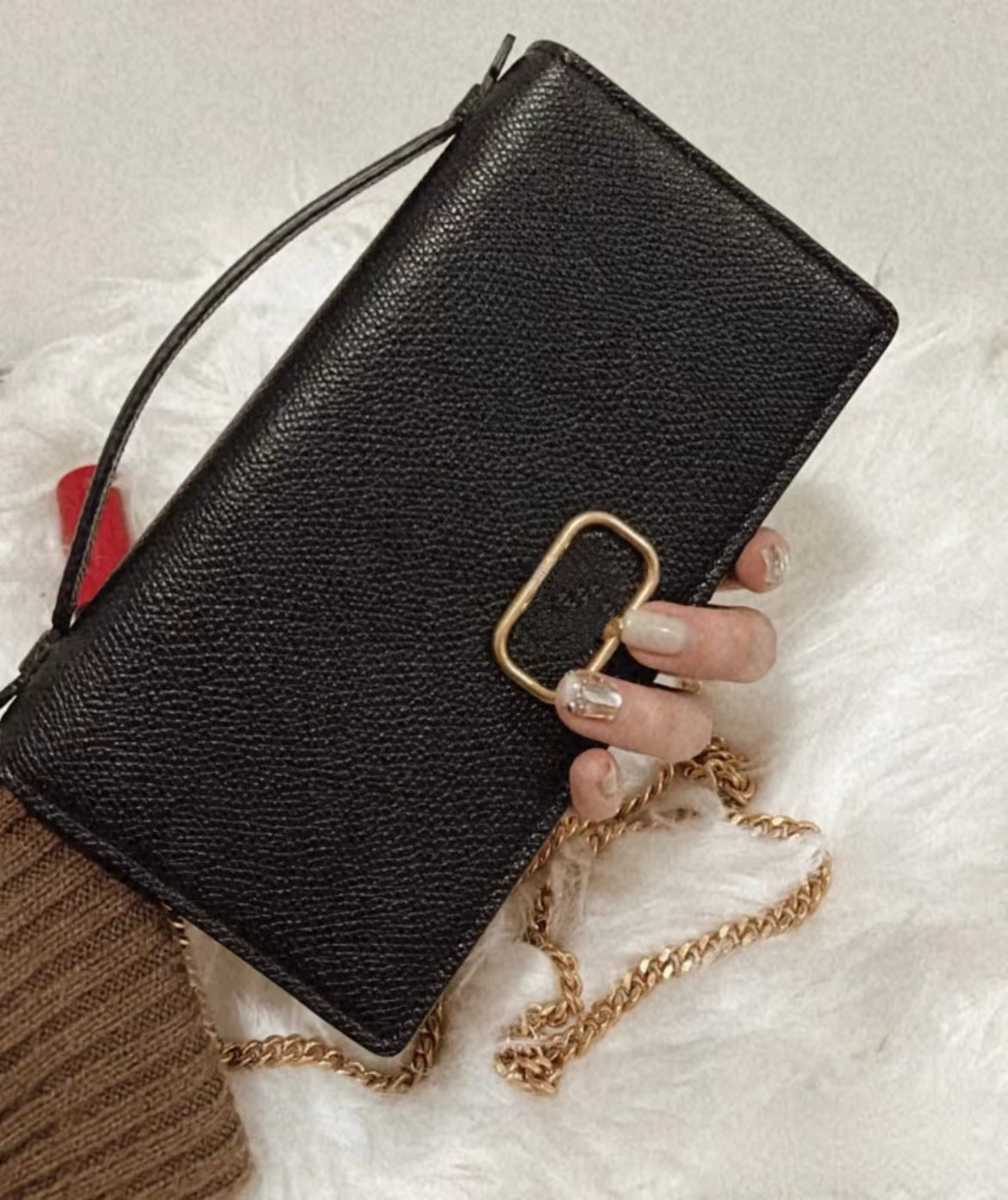 Real Cow Leather Top Handle Bags Lady Designer Chain Shoulder Bag Day Clutches Evening Party Purses And Handbags Genuine Leather Cross Body Bag 2659