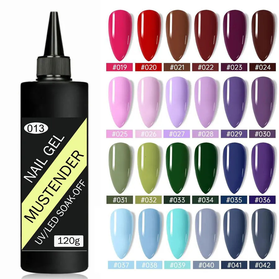 120g Pure Color Nail Gel Polish Candy Macarons Nail Gel Baby Pink UV Gel Glitter Varnish Glue for Morandi Nail Art 240321