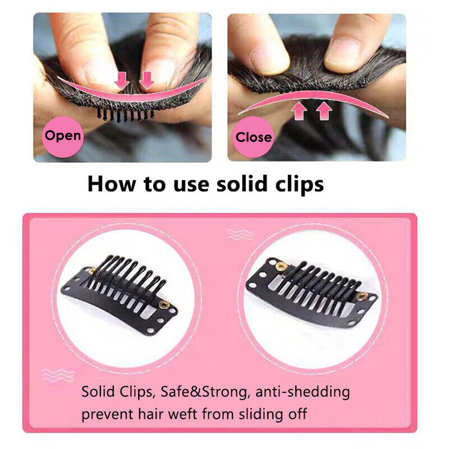 8pcs Remy Clip In Hair Extensions Human Hair Weft Blonde Full Head 70g 100g 120g 140g Clip on Hair Extensions Thick Natural Black Brown 14"-24&qu
