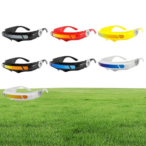 Sunglasses Super Cool Futuristic Caliburst Cyclops Wrap Colored Polarized Mirror Shield Sun GlassesSunglasses