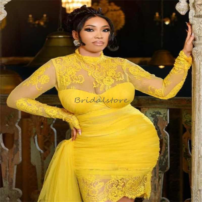 Sexy Black Girls Prom Dresses With Train Elegant Mini Short Black Girls African Evening Dress 2024 Lace Formal Party Cocktail Dress Baddies Birthday V