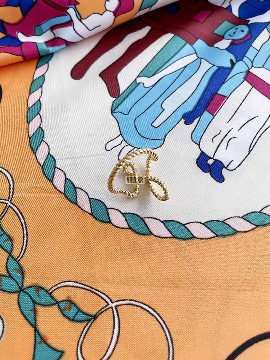 Women Weave Scarf Ring Metal Scarves Buckle 90cm Bandanas Holder Button Elegant Style Fashion Accessories Decoration Gift Cord'H