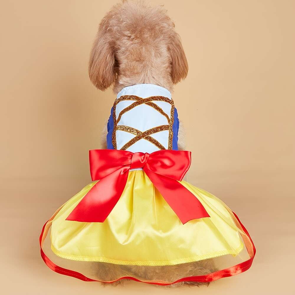 1pc pet summer princess style dress suitable for cats and dogs