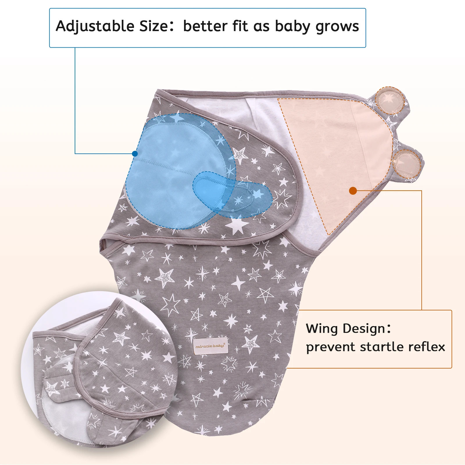 Baby Swaddle Blanket born Wrap Cotton Swaddling Bag lope Sleep sack Bedding 240313