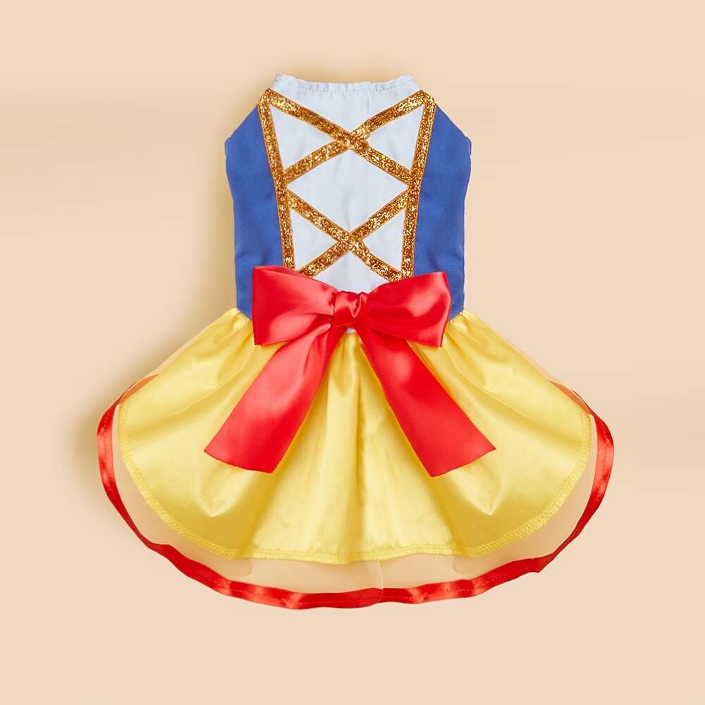 1pc pet summer princess style dress suitable for cats and dogs