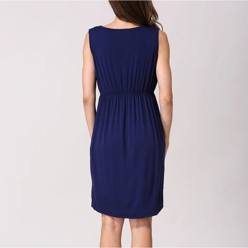 Summer Maternity Clothes Breastfeeding Dress Sleeveless Dresses For Pregnant Women Lactation Vest Nursing Skirt 240327