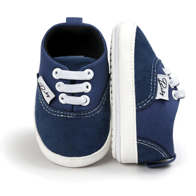 born Baby Shoes Boys Girls Toddler Canvas Sneakers Rubber Non Slip Soft Sole Infant First Walkers 018 Months 240313