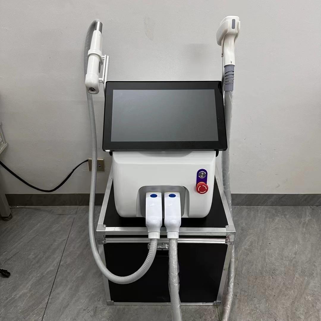 Factory Price Portable 2 in 1 Yag Pico Second Laser 808nm Diode Laser Tattoo Removal & Hair Removal 808 Ice Laser Machine Painless Permanent