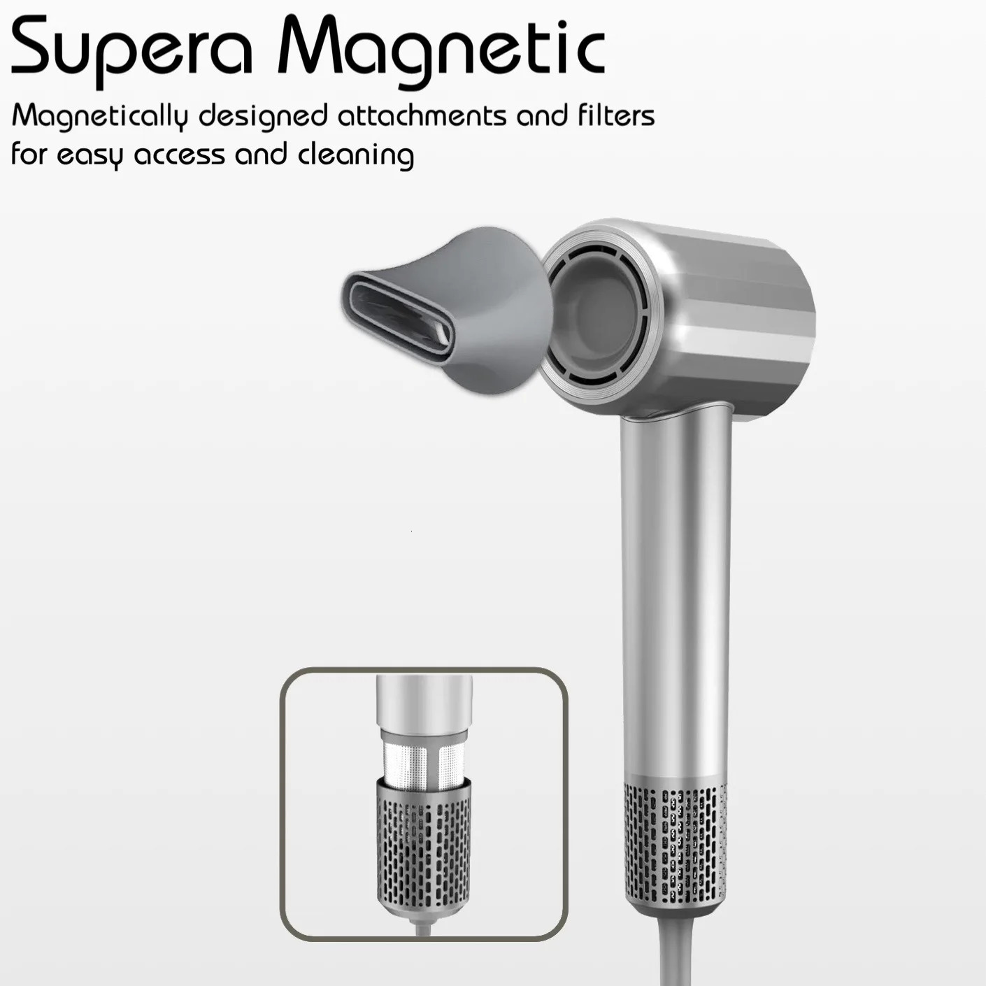 Supera Ionic Hair Dryer For Hair Ultra High Speed Motor 220V 1600W Styling Tool Professional HairDryer Negative Ion Hairdryers 240312