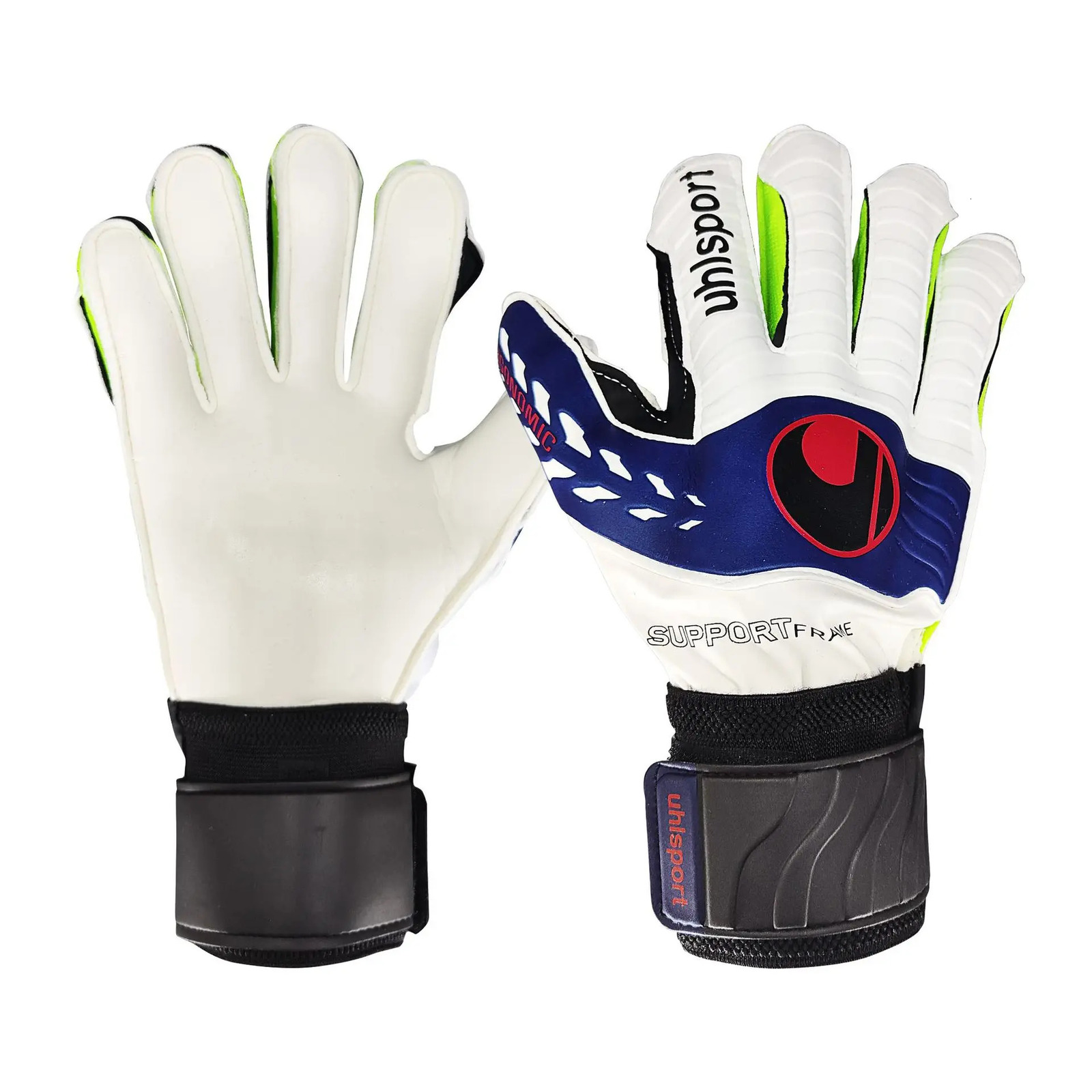 1 Pair Goalkeeper Gloves WearResistant Latex Football NonSlip Protective Gear Outdoor Sports Equipment Universal Style 240318