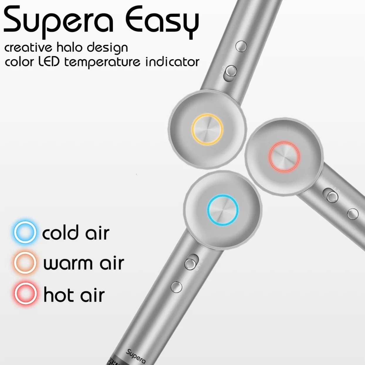 Supera Ionic Hair Dryer For Hair Ultra High Speed Motor 220V 1600W Styling Tool Professional HairDryer Negative Ion Hairdryers 240312