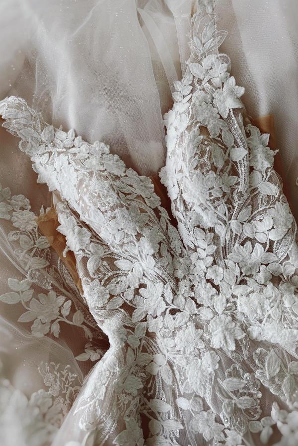 Summer Bohemian Lace Tulle Wedding Dresses A Line V Neck Appliques Bridal Gowns Plus Size Robes De Mariage Bc Ppliques