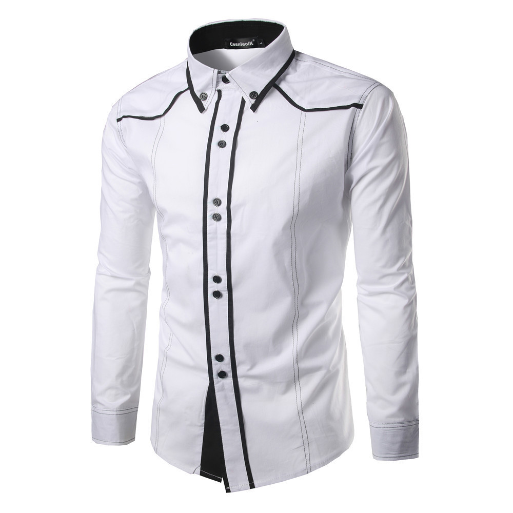 jeansian Spring Autumn Features Shirts Men Casual Shirt Arrival Long Sleeve Casual Slim Fit Male Shirts Z034 220706