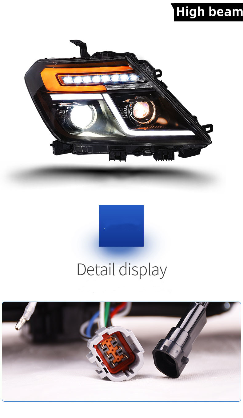 Headlights for Nissan Patrol Y62 2012-20 18 LED DRL Head Lights Dynamic Assembly Turn Signal Auto Front Lamp