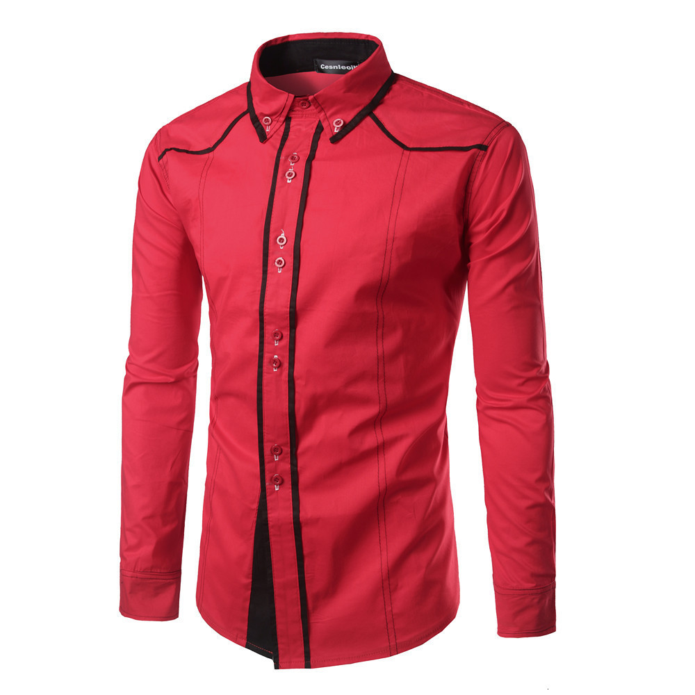 jeansian Spring Autumn Features Shirts Men Casual Shirt Arrival Long Sleeve Casual Slim Fit Male Shirts Z034 220706