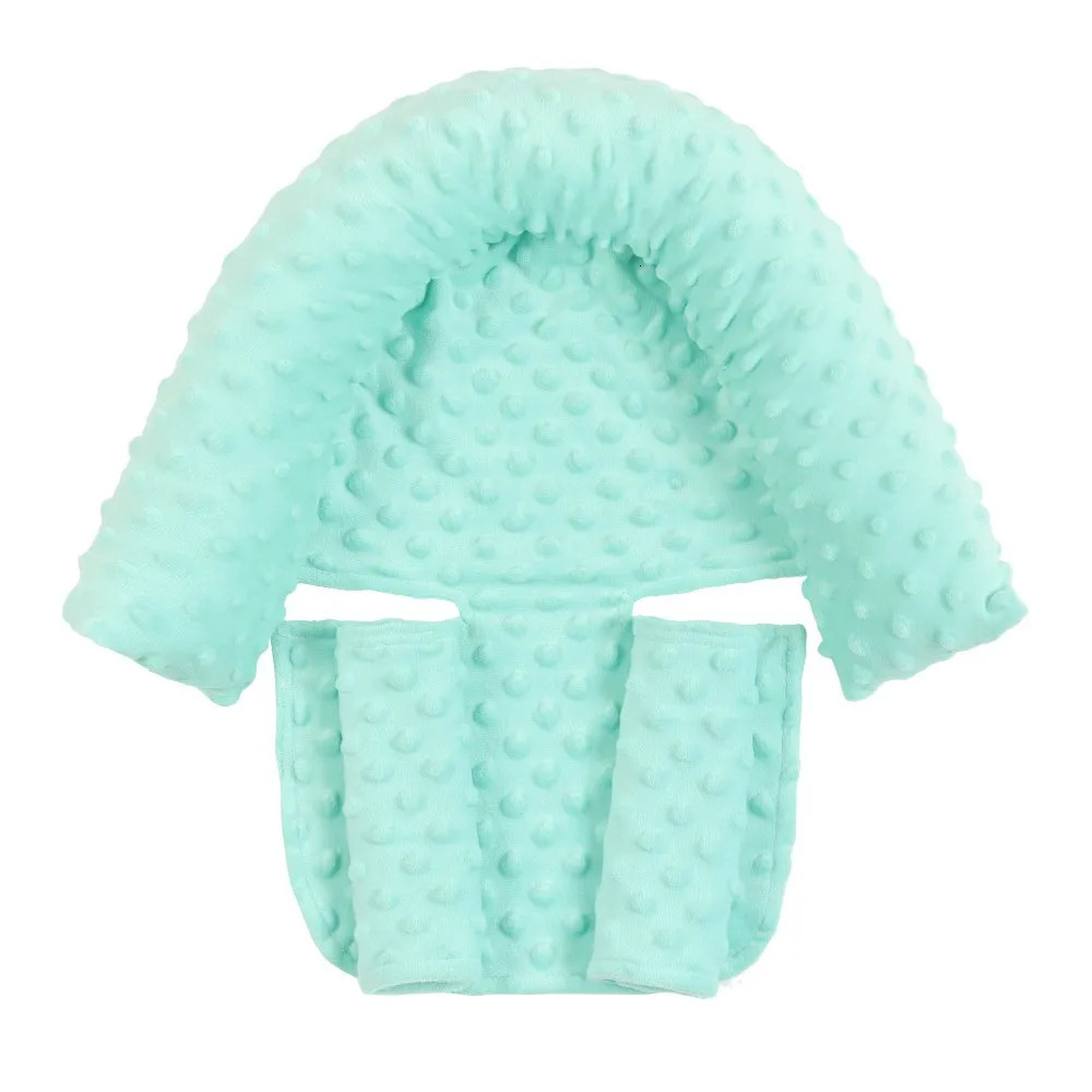 Baby Car Safety Soft Sleeping Head Support Pillow with Matching Seat Belt Strap Covers Baby Carseat Neck Protection Headrest 240327