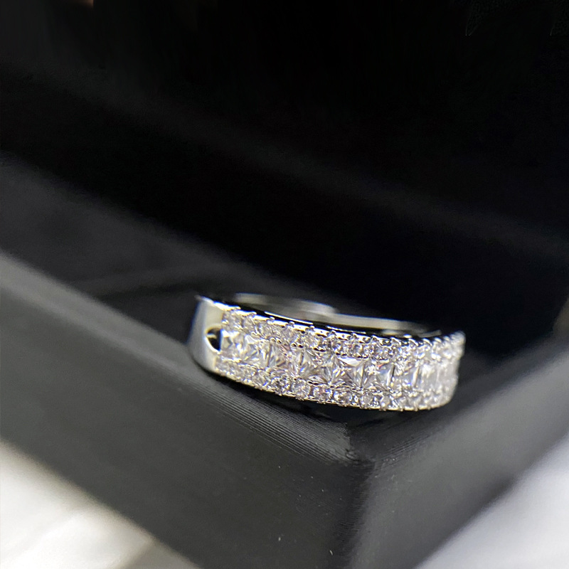 Sparkg Wedding Rings: Sterg Sier Cubic Zirconia CZ Dia Rose Gold Party Women Open Adjustable Ring