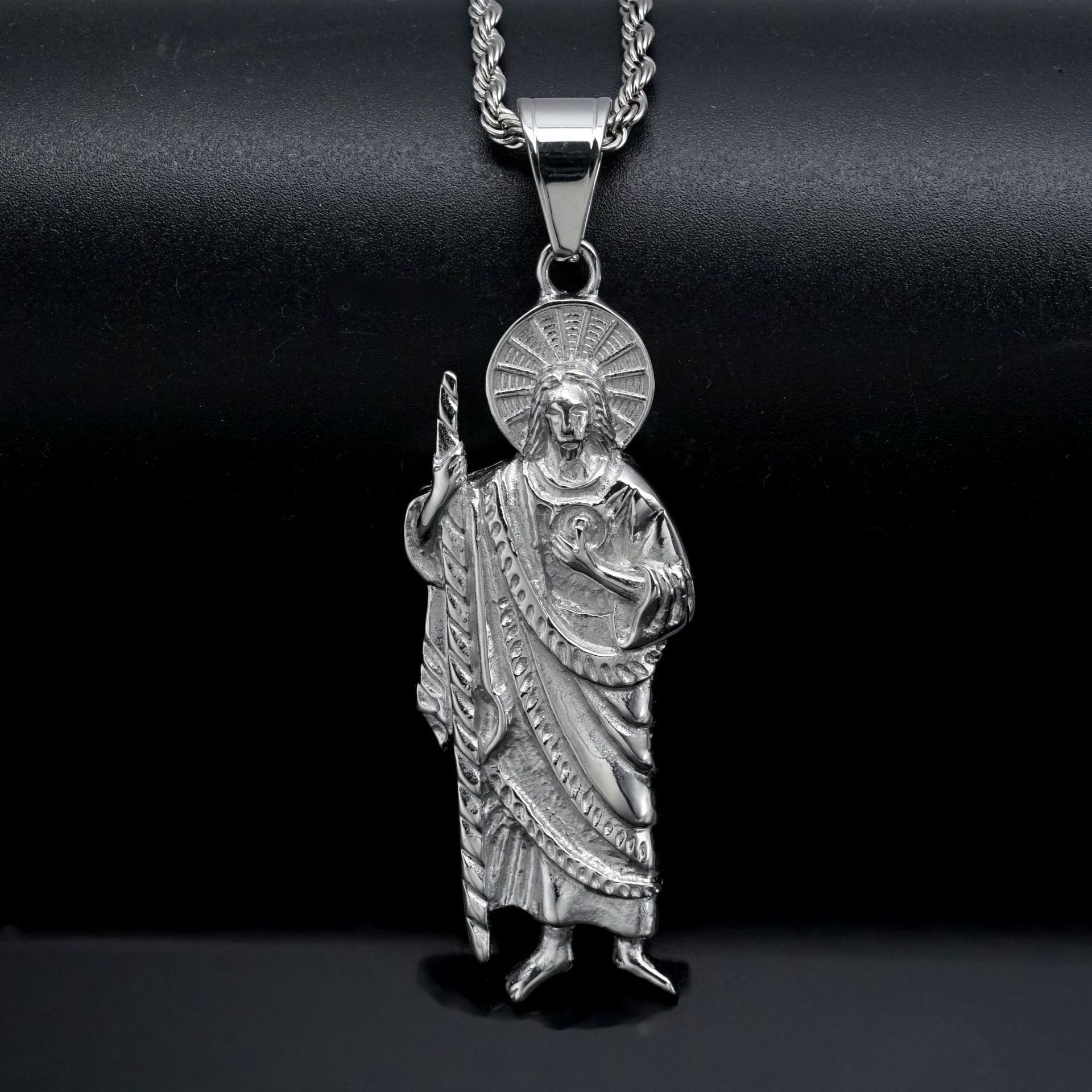 Saint Thaddeus Gold Necklace Gold Filled San Judas Charm Pendant Necklace Jewelry For Gift
