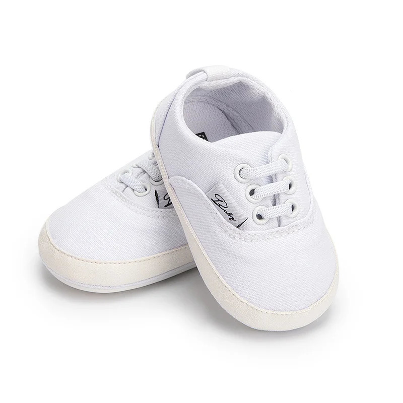 born Baby Shoes Boys Girls Toddler Canvas Sneakers Rubber Non Slip Soft Sole Infant First Walkers 018 Months 240313