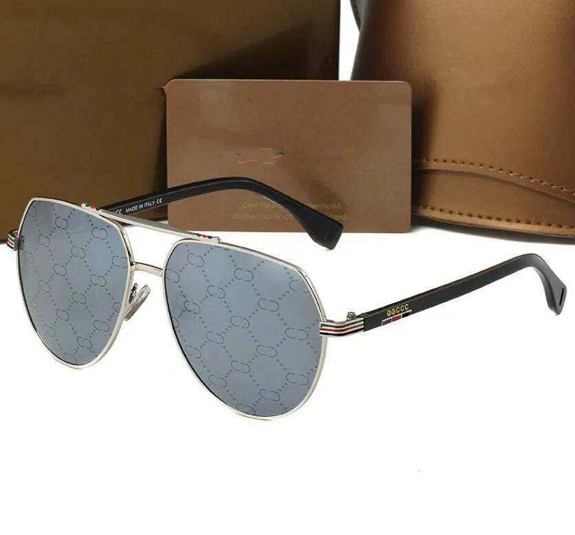 Designer Luxury Fashion Round G Sunglasses Eyewear Sun Glasses Designer Brand Metal Frame Dark Glass Lenses For Mens Womens 105