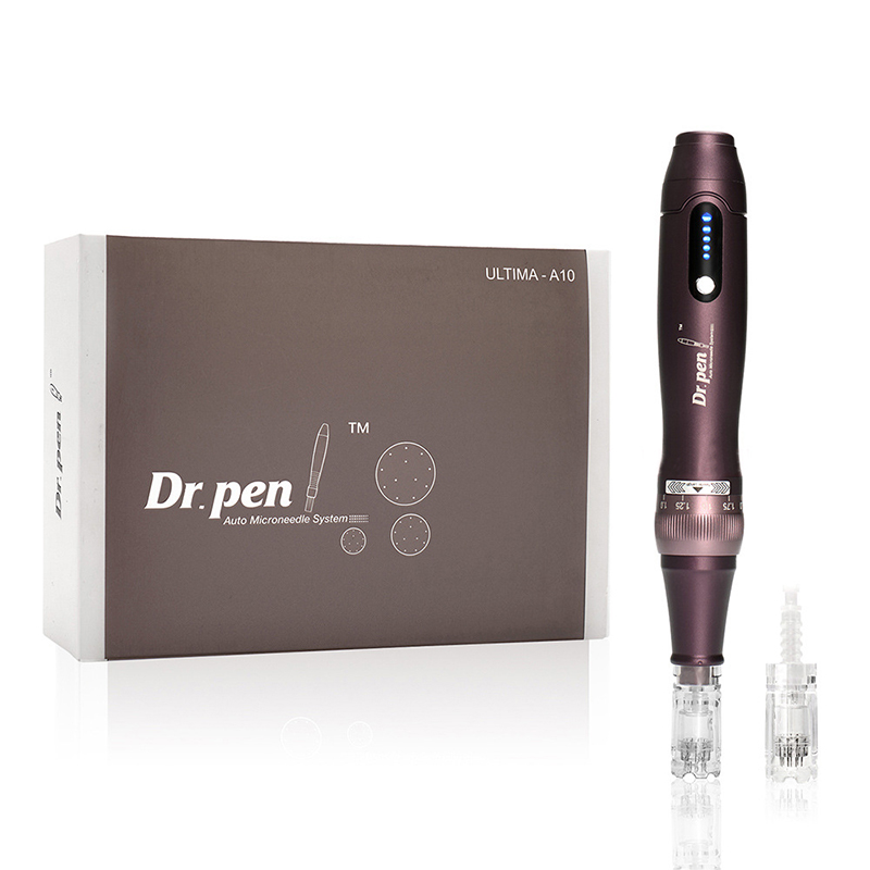 Dermapen Wireless Dr. Pen Ultima A10 Microneedle Device for Skin Care Face Rejuvenation - Includes 2 Pcs 12pins Needles Cartridge