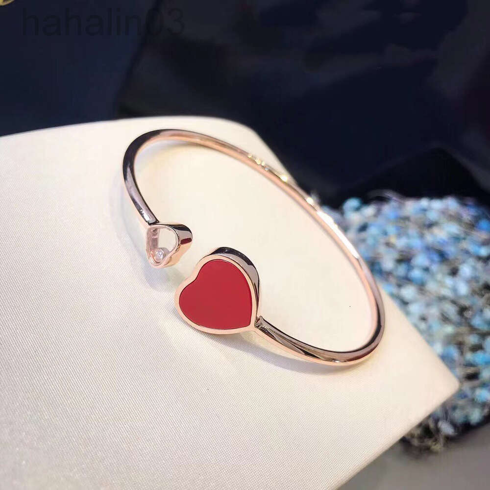 Gemstone Flower Bracelet Elegant Womens Open Heart Bangle with Simulated Diamonds and 18K Rose Gold Plated Finish Lightweight for Daily Use Z250910