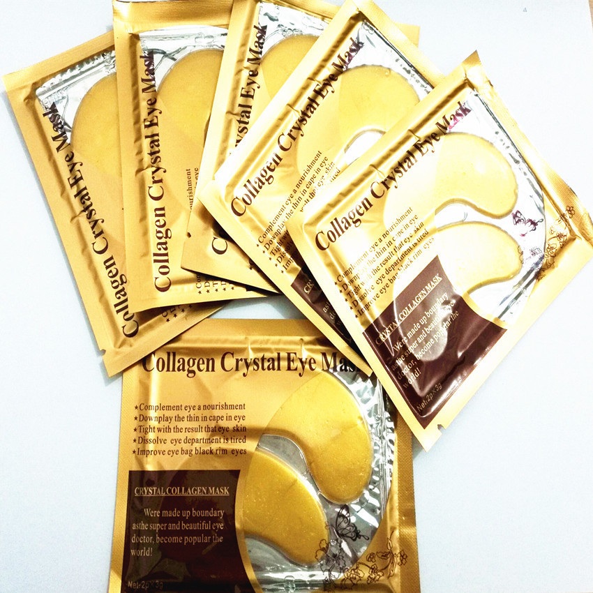 New Arrival Eye care makeup crystal collagen eye mask downplay the think in cap in eye dark circle remove DHL Free skin care cosmetics