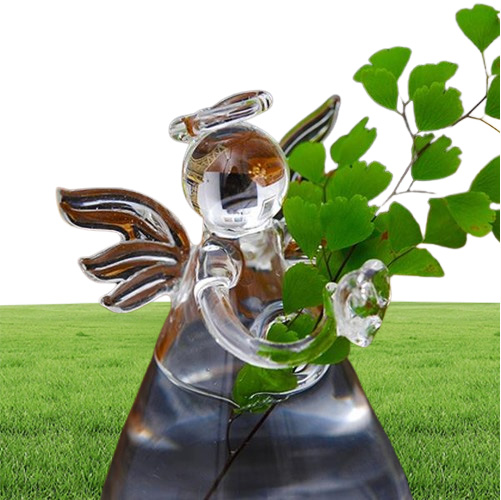 Vases Clear Angel Shape Glass Hanging Vase Terrarium Hydroponic Pot Table Decor Lower Home Decoration Accessories Modern8174698