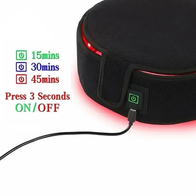 Factory Supply Red Light Therapy Helmet Hair Growth Hat Red & Infrared Light Therapy Device for Hair Loss Treatment