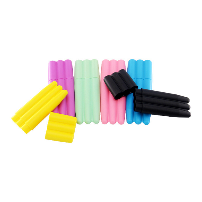 Tobacco 3 Holder Colorful Plastic Doob Tube Stash Jar Herb Container Storage Cigarette Pill Case Box Pure Smoking Accessories