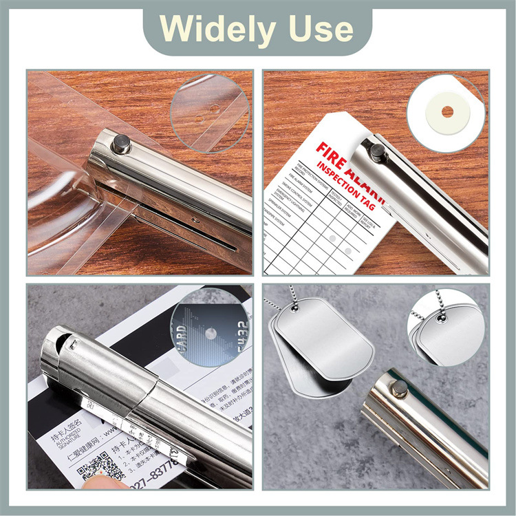 Clamp Long Distanc Metal 6MM Circle Hole Punch Heavy Duty Paper Cutter Round Single Plier Puncher