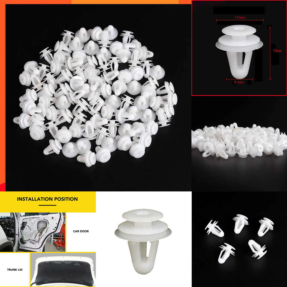 2025 new Upgrade New 20/50pcs/bag 9mm Hole Door Panel Clips Auto Fastener Clip Peugeot 206 207 208 308 407 408 for Citroen C4 C5 C3 Accessor