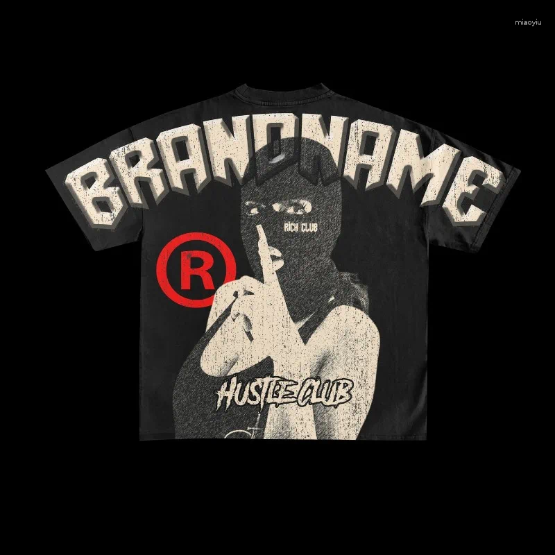 Men's T Shirts Hip Hop Shirt Women Clothing Harajuku Oversized Gothic Streetwear Fashion Men Punk Casual Cotton Loose Tee