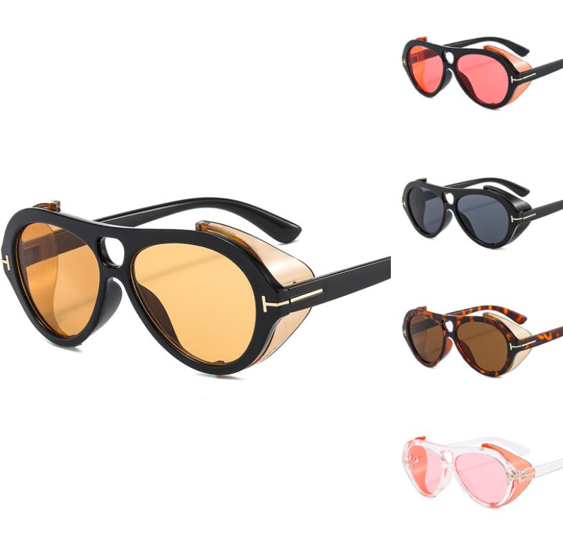 Sunglasses Fashion Cool NEUGHMAN Navigator Style SteamPunk Men Women Punk Side Shield Brand Design Sun Glasses