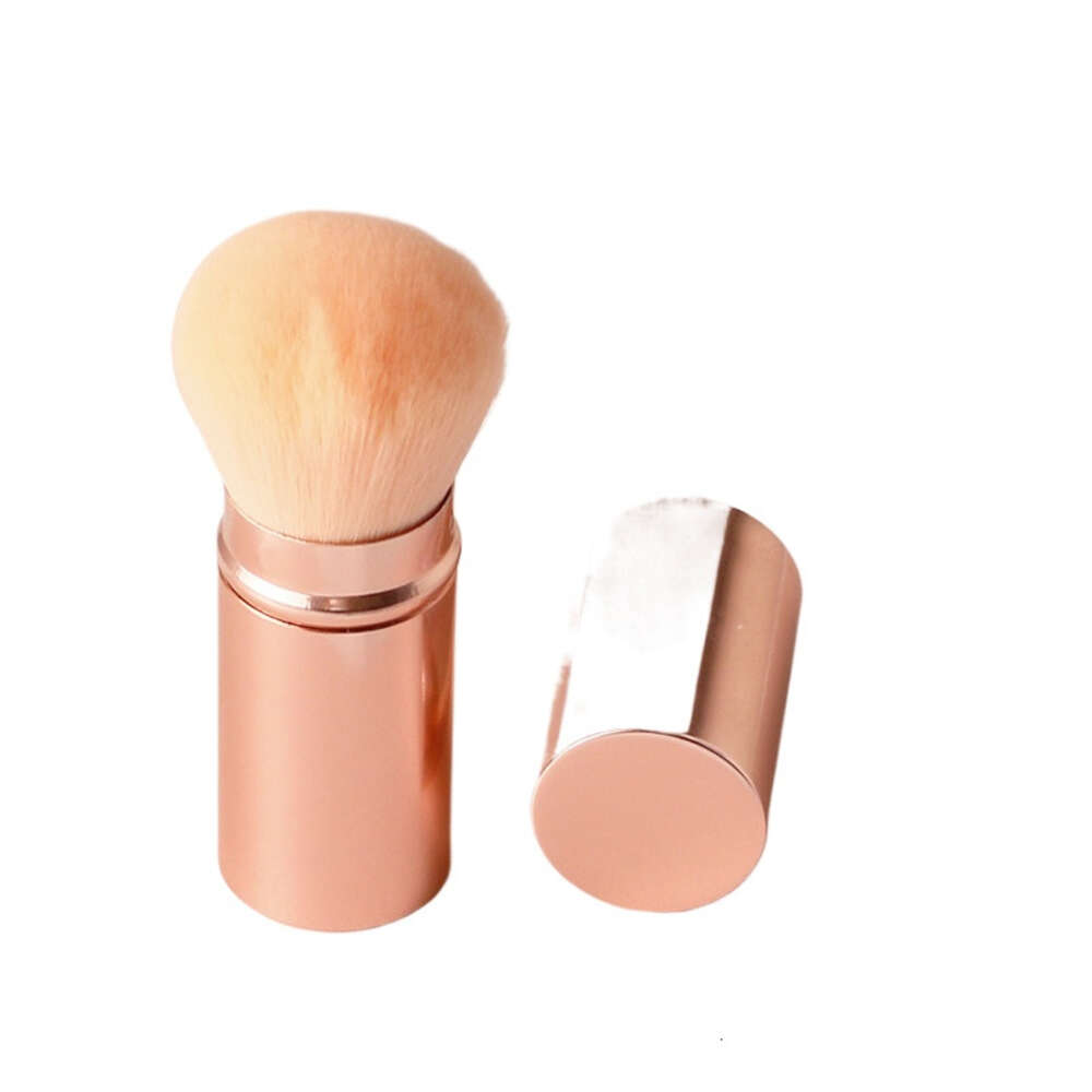 Retractable Makeup Brush Loose Powder Blush Powder Brushes With Aluminum Tube Soft Hair Make Up Tools Brochas Para Polvos Y Rubor En Polvo Suelto