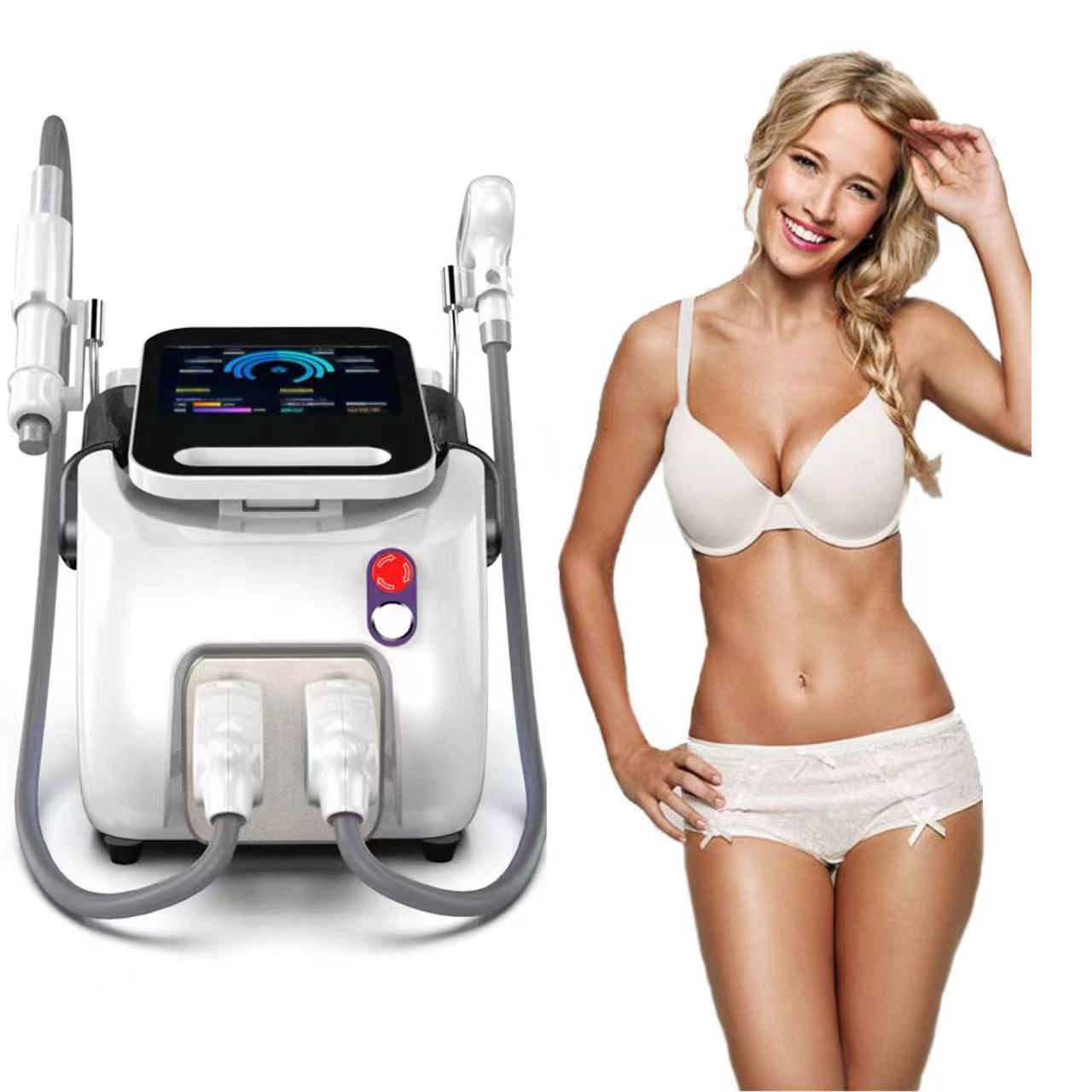 Portable Q Switched Nd Yag Laser Tattoo Removal Black Face Doll Machine Powerful 808 Diode Laser Hair Removal Skin Rejuvenation Beauty Equipment