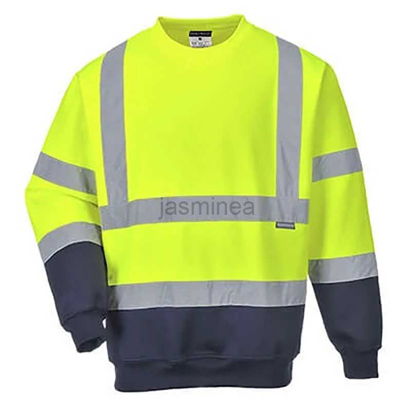 Men's Hoodies Sweatshirts Coat Fleece Sweatshirt S-4XL Night Work Pullover Hoodie High Visibility Jacket Reflective Hi Viz Vis S251205