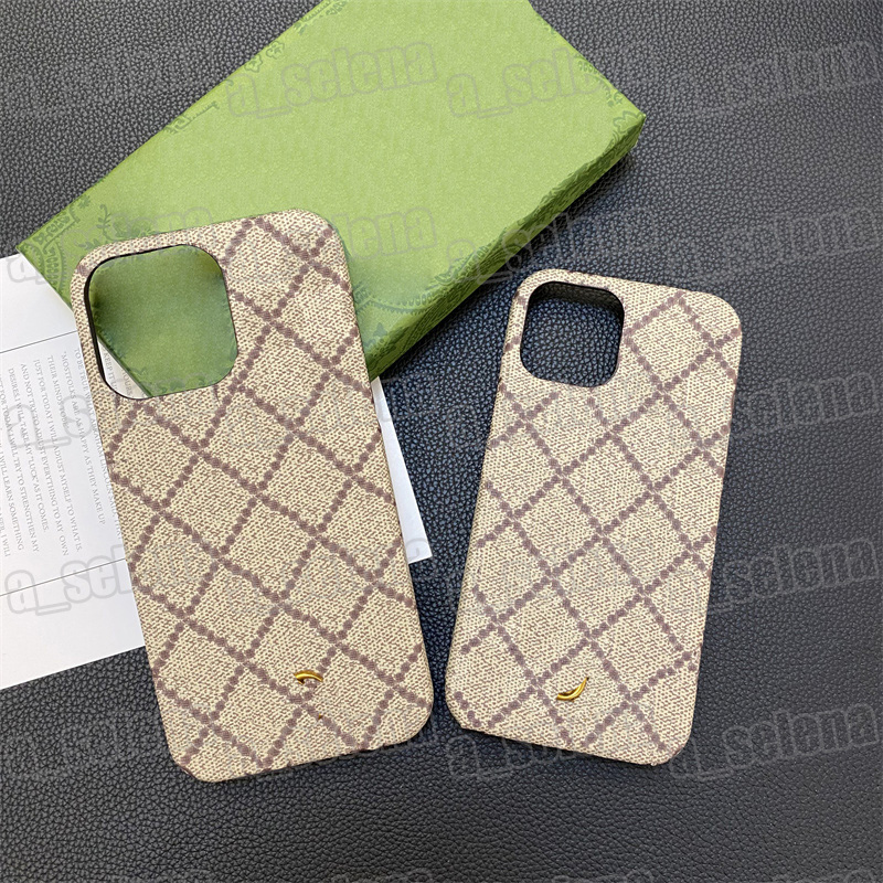 Luxury Phone Cases For iPhone 15 14 13 12 11 7 8 Pro Max 15Pro 15Plus 14Pro 14ProMax 13ProMax Letter Leather Mobile Back Cover with box