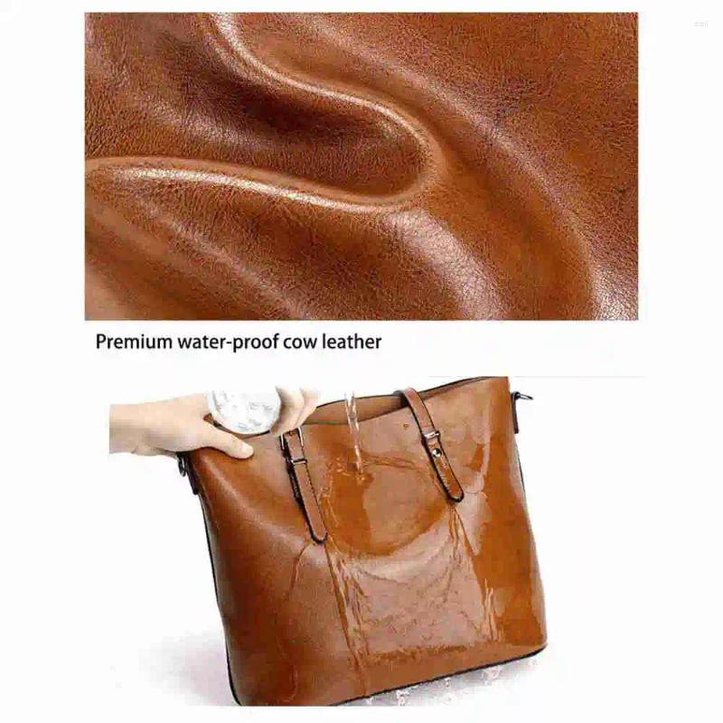 Shoulder Bags Women Handbags Tote For Large PU Leather Top Handle Satchel Messenger Bag Handbag Brown e100