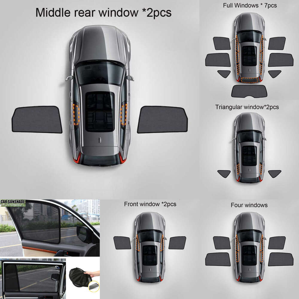 2025 new Upgrade New Car Magnetic Window Sun Protection for Toyota Land Cruiser 200 2008 2012 2014 2015 2016 2017 2018 2019 2020 Accessories
