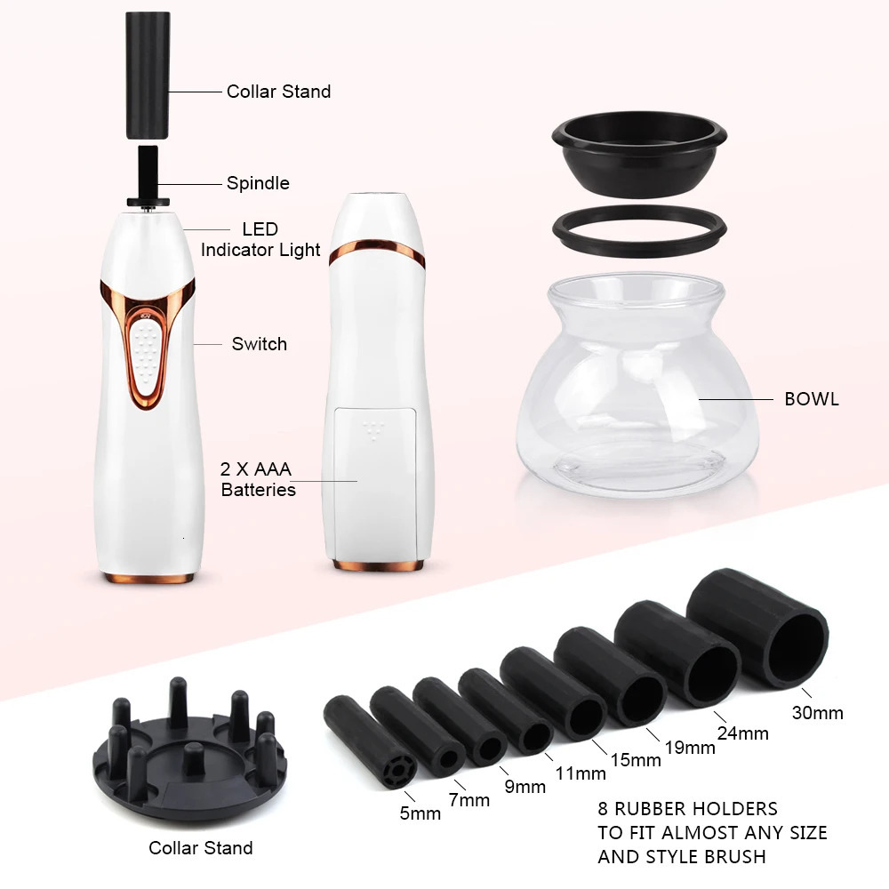 Makeup Brush Cleaner and Dryer Automatic Clean Make Up Brushes Washing Machine 10 Seconds Silicone Make Up Brush Cleaning Tool 240315