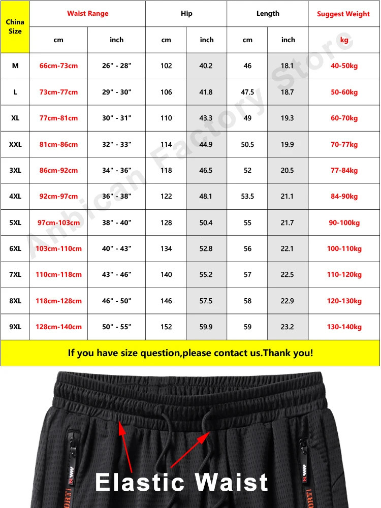 Summer Black Mesh Sweatshorts Men Sportswear Breathable Nylon Straight Short Breeches Plus Size Loose Casual Gym Shorts 8XL 9XL 240319