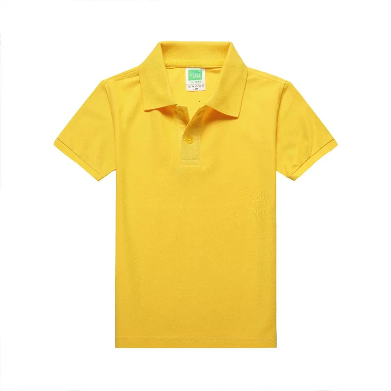 YOTEE summer high quality casual short-sleeved polo clothing kid individual school outing custom POLO shirt cotton children 240319