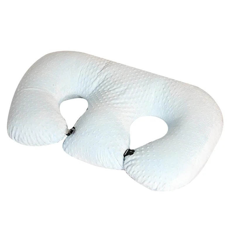 Baby Twin Pillow Nursing Breastfeeding Pillow Anti-spitting Feeding Cushions Baby Nest 240321