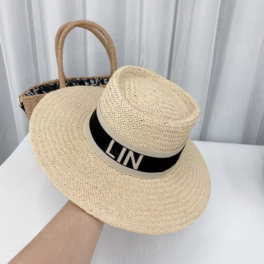 Fashion Designer Women's Bucket Hats Summer Colorful Woven Caps with Color Blocking Beach Hats 26811 26810 26961
