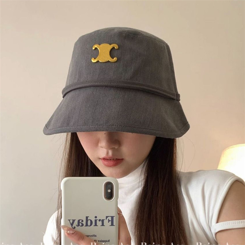 2024 Summer Designer Bucket Hat For Women Triomphe Mens Fashion Sunhat Luxury Fitted Beach Hats Flat Outdoor Wide Brim Caps Casquette