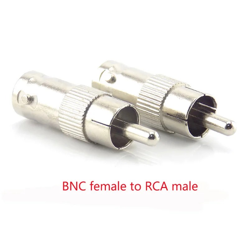 2024 New 2/5/10Pcs BNC Connector Female to Female BNC Male to Male RCA Female BNC female to RCA Male Adapter for System Video CCTV Camera